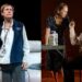 Laurie Metcalf in "Little Bear Ridge Road," left, and with Nathan Lane in "Death of a Salesman."