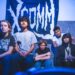 Members of the rising Los Angeles band Xcomm in their rehearsal studio in Van Nuys