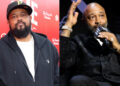 Punch wears a black hoodie and cap. Joe Budden on the right holds a microphone, wearing a dark jacket.