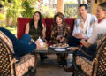 Jackie Tohn, Tovah Feldshuh, Timothy Simons and Kristen Bell in 'Nobody Wants This.'Credit: Adam Rose/Netflix