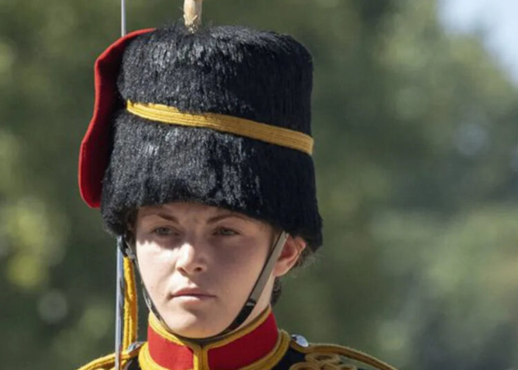 Lance Bombardier Ciara Sullivan fell from her horse at the Royal Windsor Horse Show (Ministry of Defence/Crown Copyright/PA)