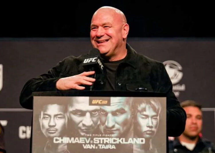 Dana White spoke about a 'rude' encounter with Sean 'Diddy' Combs. MEGA