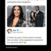 Vanessa Bryant Instagram story with text about remarriage rumors, featuring a photo of her with Kobe Bryant.