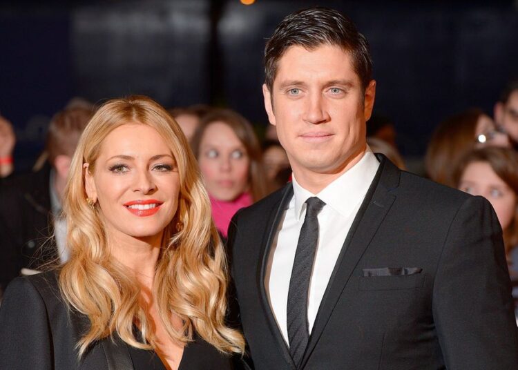 Vernon Kay and Tess Daly. Photo: Dominic Lipinski