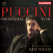 Cover of a Puccini orchestral music album, featuring a painted portrait of a man in a coat, with text including Chandos, Sinfonia of London, and John Wilson.