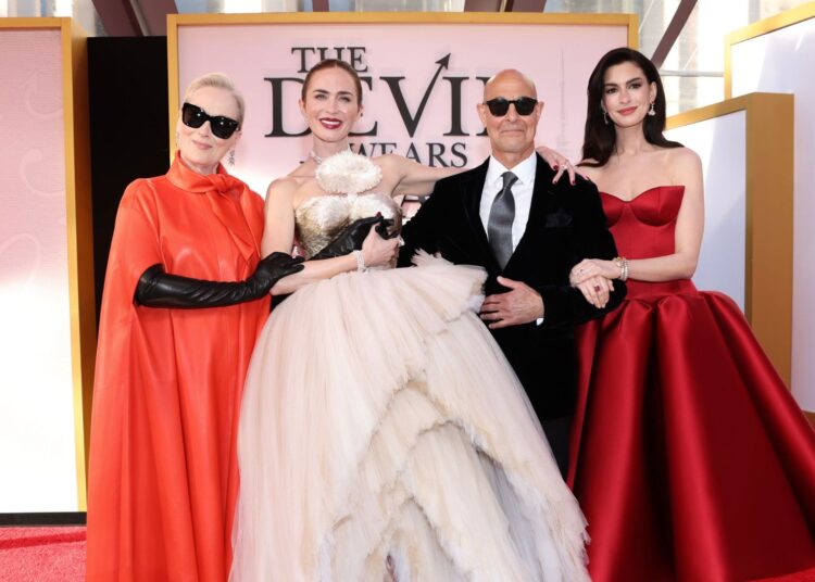 The cast of The Devil wears Prada 2 attending the world premiere, April 20, 2026