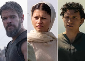 Matt Damon, Zendaya, and Tom Holland in 'The Odyssey'Credit: Melinda Sue Gordon/Universal Pictures (2); Universal Pictures