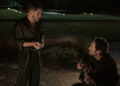 Nick Jonas and Paul Rudd in Power BalladCredit: David Cleary for Lionsgate