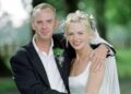 Norman Cook and Zoe Ball on their wedding day, 1999
