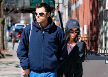 Harry Styles and Zoë Kravitz on March 09, 2026 in New York City.Credit: XNY/Star Max/GC Images