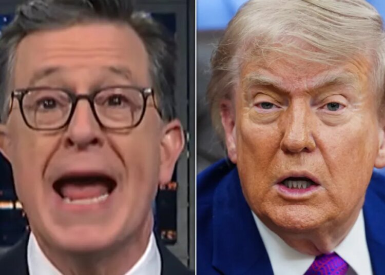 ‘Get Ready!' Colbert Shreds ‘Super Stupid’ Reason For Potential Trump War Rename