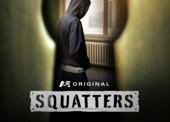 'Squatters' Season 1 key art, A&E, premieres May 12, 2026.