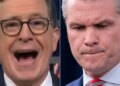‘That’s F**ked Up!’: Colbert Gets Very Unexpected Help Roasting Pete Hegseth