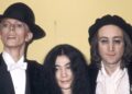David Bowie, Yoko Ono, John Lennon at the 17th Annual GRAMMY Awards