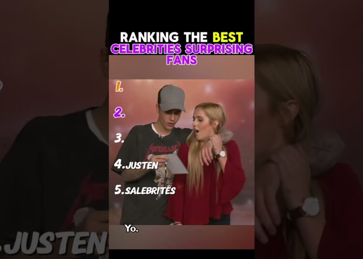 I Rank Celebrities Surprising Fans #celebrity #celebritynews #surprise