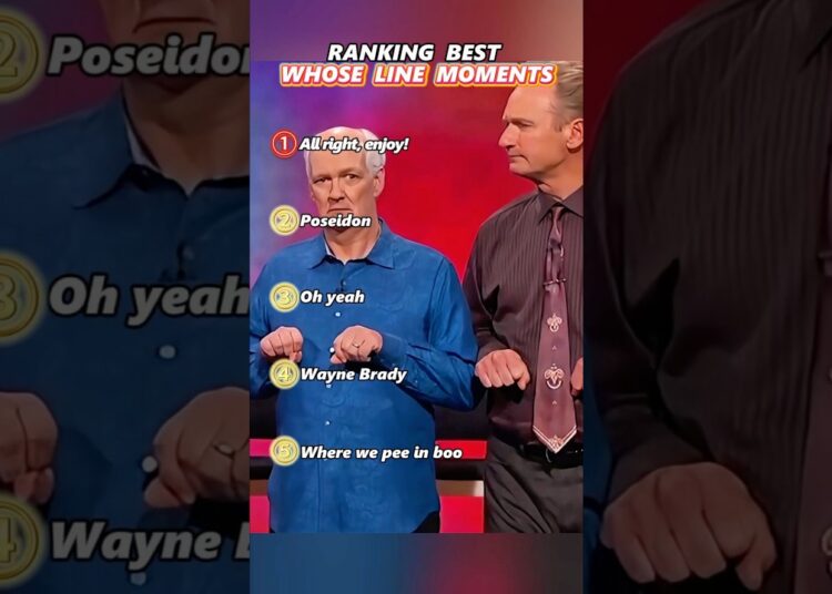 RANKING BEST WHOSE LINE MOMENTS #celebrity #comedy #funny #foryou #youtubeshorts