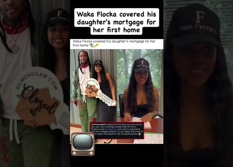Waka flocks covers daughters first mortgage #viral #hiphopnews #celebritynews #celebrity #shorts