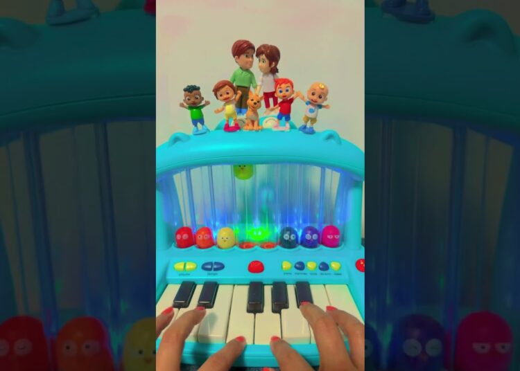 Cute & Fun CoComeon Hippo Piano 🪗 #trending  #pianomusic  #music #toys #hippo #shortvideo #shorts
