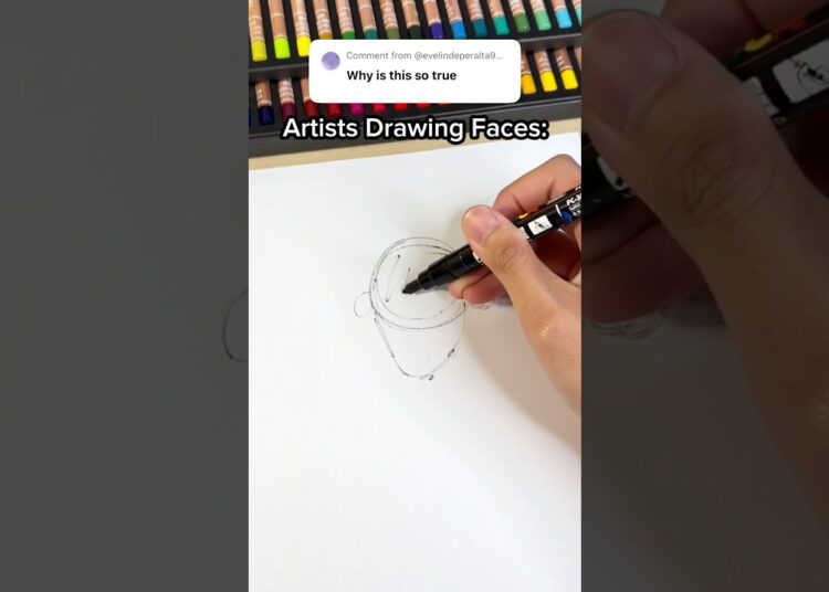 NORMAL PEOPLE VS ARTISTS DRAWING FACES!😂😆 #artist #drawing #shorts