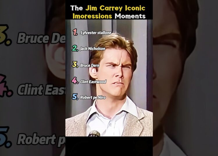 The Jim Carry iconic impressions moments #funny #celebrity #jimcarrey #impression #shorts