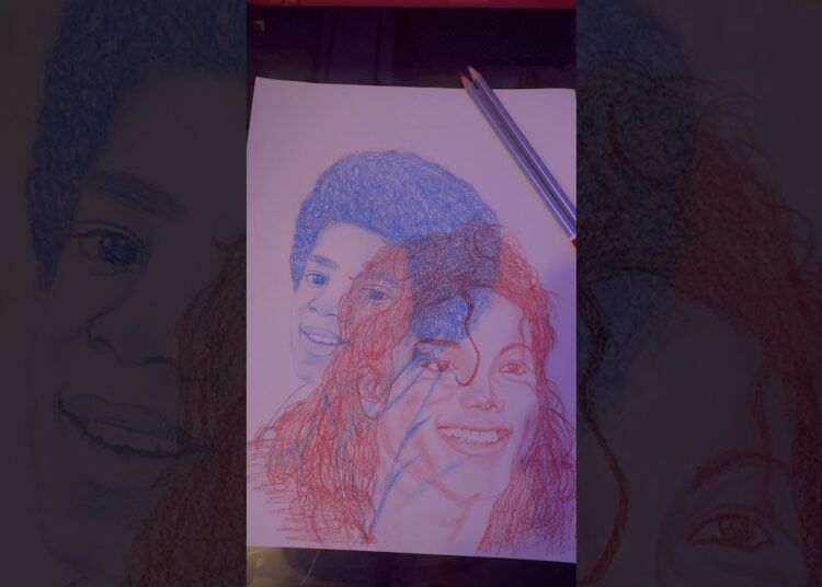 Drawing Micheal Jackson ❤️ #shorts #michaeljackson #drawing #art #artist