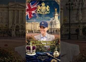 Why does Kate wear a baseball cap indoors #princesskate #princewilliam #fyp #royal