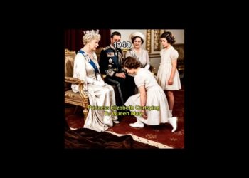 Princess Elizabeth Curtsying To Queen Mary | From Princess Elizabeth to Queen Elizabeth II