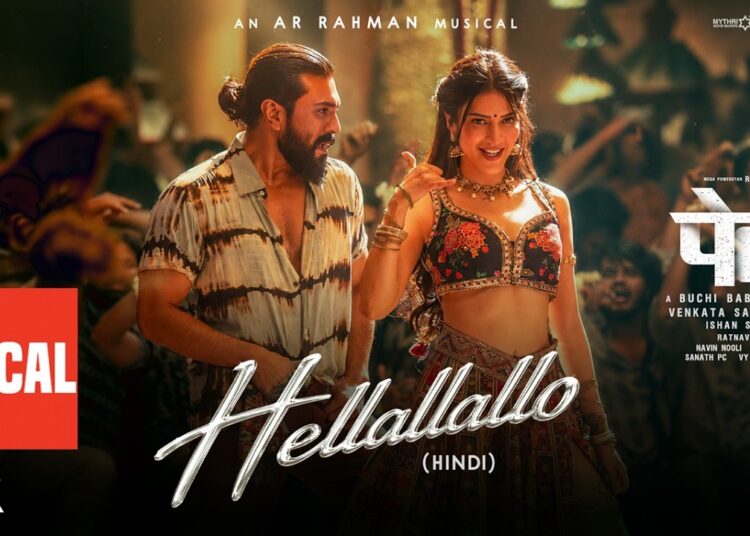 PEDDI: Hellallallo (Lyrical) Hindi| Ram Charan| Buchi Babu| Shruthi Haasan| Janhvi Kapoor| AR Rahman