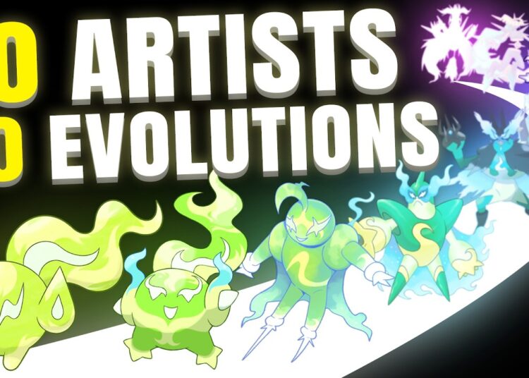 10 Artists Evolve my Pokemon 10 Times (#2)