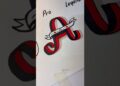 Letter “A“. #howtodraw #art #drawing #artist #shorts