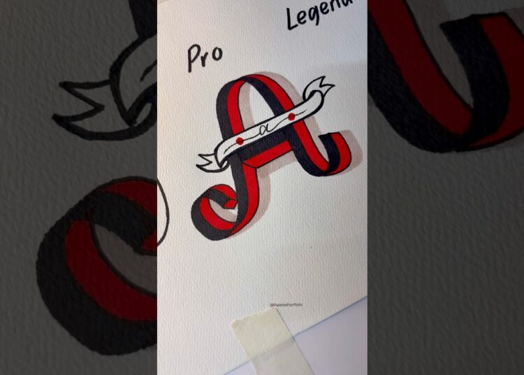 Letter “A“. #howtodraw #art #drawing #artist #shorts