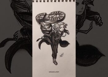 Mikey (Manjiro Sano), stickman to anime drawing #tokyorevengers #mikey #drawing #art #anime