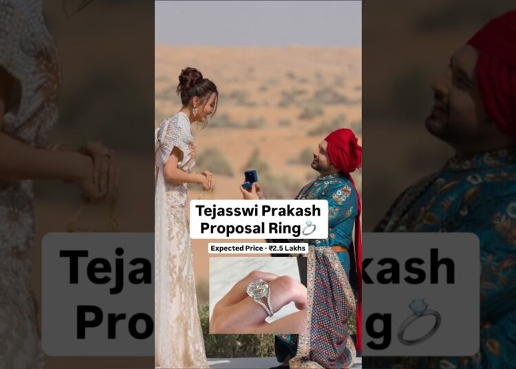 Tejasswi Prakash Proposal Ring #tejasswiprakash #karankundra #proposalring #celebrity