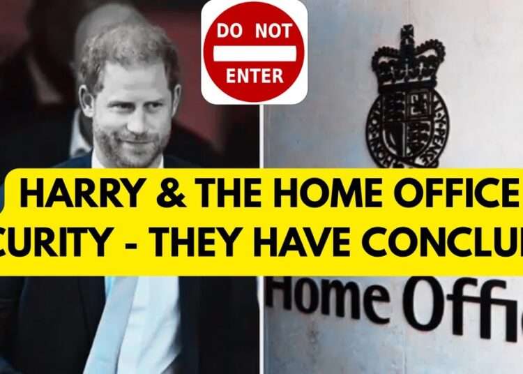 HARRY & THE HOME OFFICE SECURITY LATEST #royal #princeharry #security