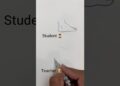 Student VS Teacher drawing #howtodraw #art #drawing #artist #shorts