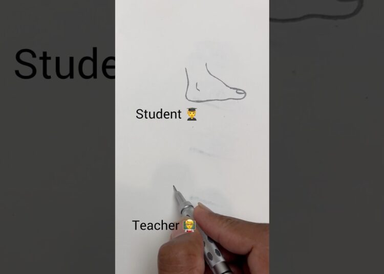 Student VS Teacher drawing #howtodraw #art #drawing #artist #shorts