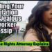 Defending Your Reputation Against Workplace Gossip #defamation #defamationcase #employeeadvocate