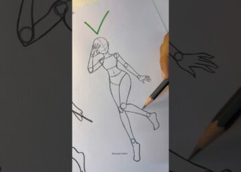 How to draw girl POSE. #howtodraw #art #drawing #artist #shorts