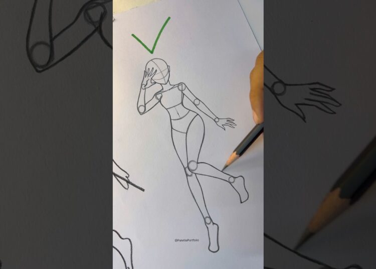 How to draw girl POSE. #howtodraw #art #drawing #artist #shorts