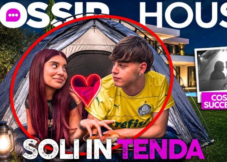 LUCREZIA E ALESSANDRO PASSANO LA PRIMA NOTTE IN TENDA FUORI DALLA GOSSIP HOUSE! COSA È SUCCESSO?