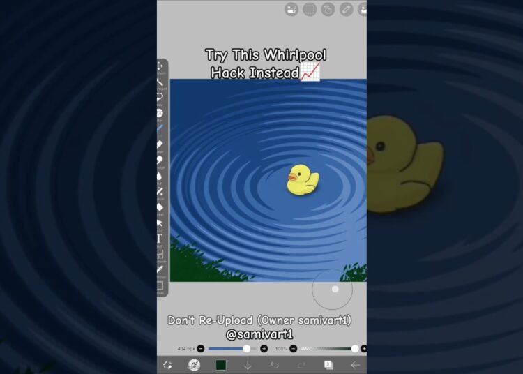 Try This Whirlpool Hack Using Ibispaintx #samivart #art #trick #ibispaintx #digitalart #artist #hack