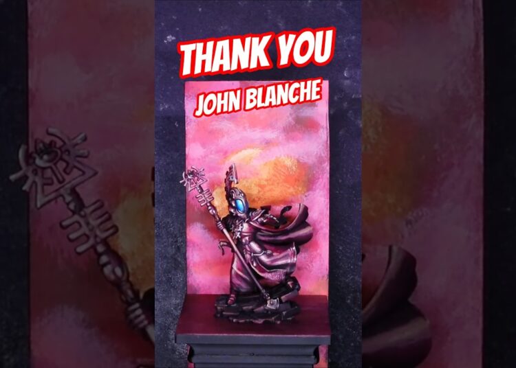 A Warhammer painters tribute to Johm Blanche #warhammer40k #grimdark #johnblanche