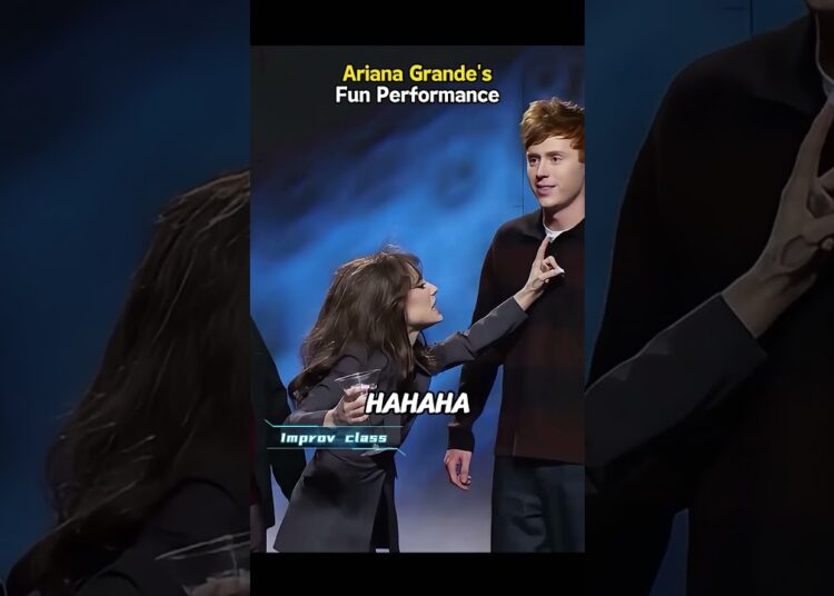 Ariana Grande’s fun performance #usa #fyp #funny #celebrity #arianagrande