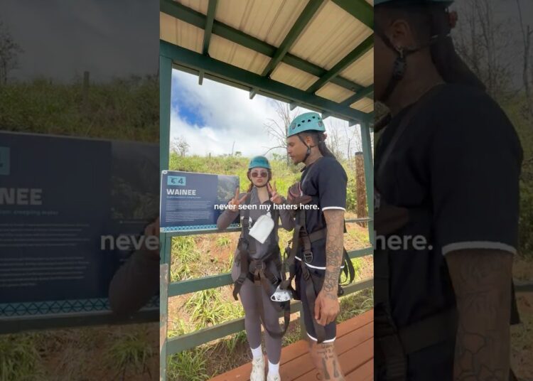 never seen any of my haters here 🤏🏼🥰 #hawaii #zipline #travel #haters #gossip