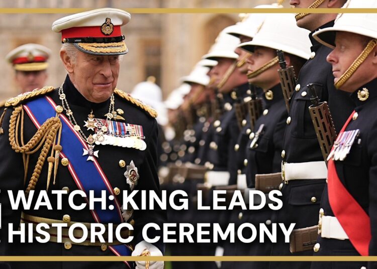 WATCH: King Charles Leads Ceremony To Honour Royal Marines At Windsor