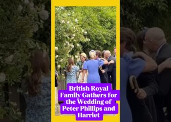 British Royal Familyings Gathersings for Wedding of Peter Phillips and Harriet Sperling in style