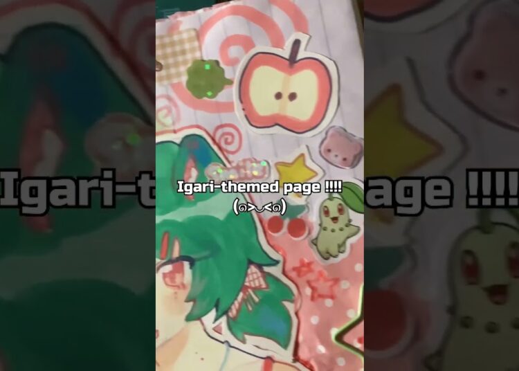 Igari page !!! 🍎 #art #artist #igari #juminocore #jumino #sketchbook #scrapbooking #drawing