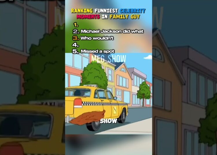 Ranking Funniest Celebrity Moments In Family Guy #familyguy #celebrity
