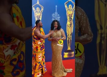 CEO of National Film Authority, kafui danku arrives at the Ghana Movie Awards 2026