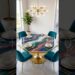 This Octagon Epoxy Dining Table Looks Like Art